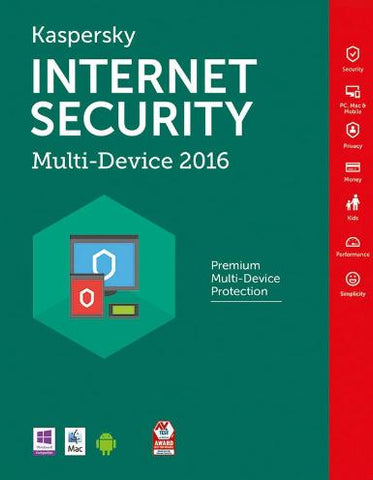 Kaspersky Internet Security Multi Device 2016 1 Year 3 PC